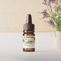 Vanilla Essential Oils Fragrance Bottle Label