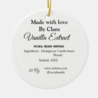 Vanilla extract homemade add ingredients weight de ceramic tree decoration