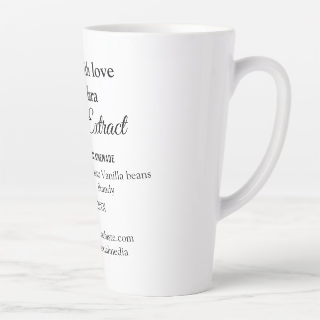 Vanilla extract homemade add ingredients weight de latte mug (Right)