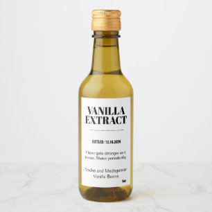 Vanilla Extract Modern Label Sticker VAF2TR