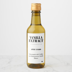 Vanilla Extract Modern Label Sticker VAF3TR