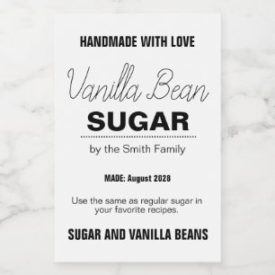 Vanilla Extract Modern Label Sticker VS101rt