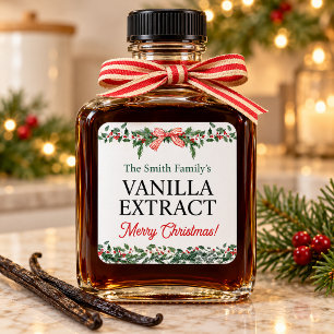 Vanilla Extract Stickers Christmas Labels