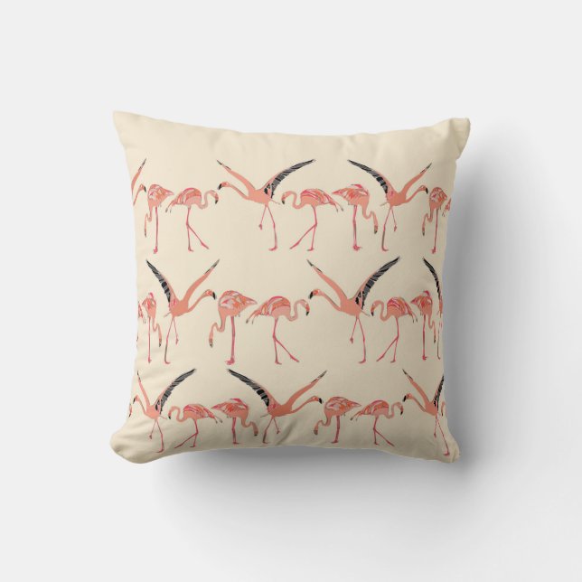 vanilla flamingos cushion (Front)