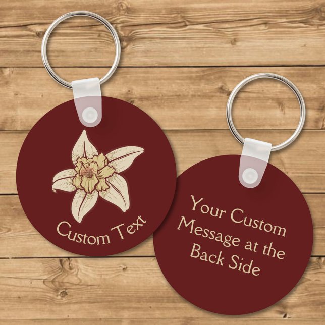 Vanilla Flower Icon Keychain (Creator Uploaded)