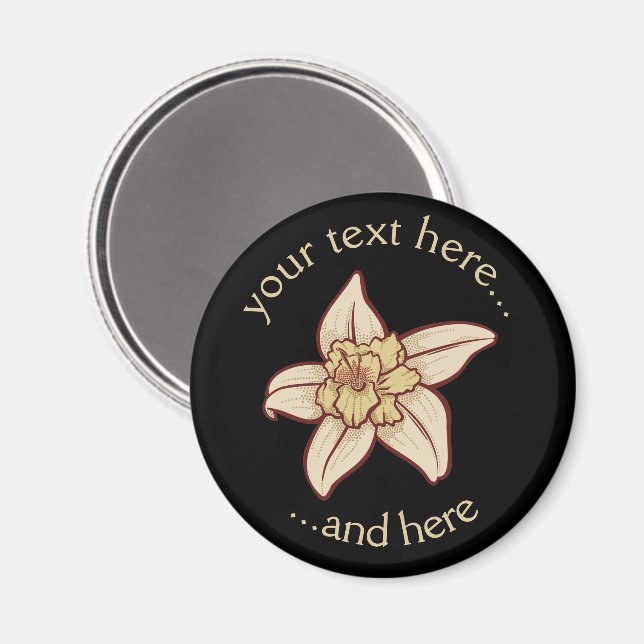 Vanilla Flower Icon Magnet (Front/Back)