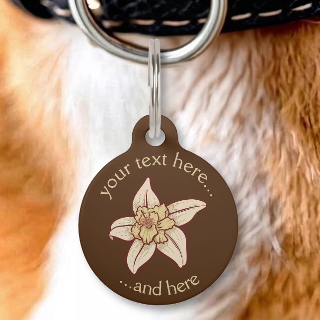 Vanilla Flower Icon Pet Tag (Creator Uploaded)