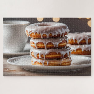 Vanilla Glazed Donuts Jigsaw Puzzle