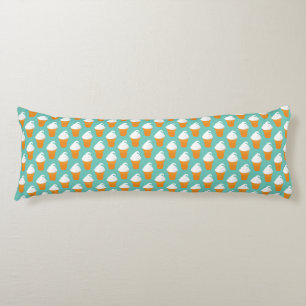 Vanilla Ice Cream Cone Pattern Body Cushion
