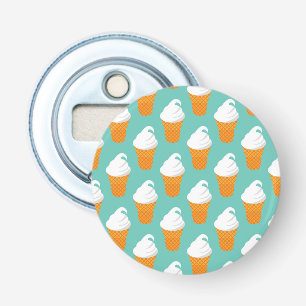Vanilla Ice Cream Cone Pattern Bottle Opener
