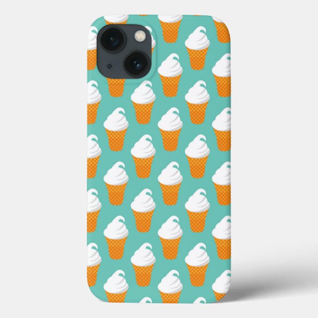 Vanilla Ice Cream Cone Pattern Case-Mate iPhone Case (Back)