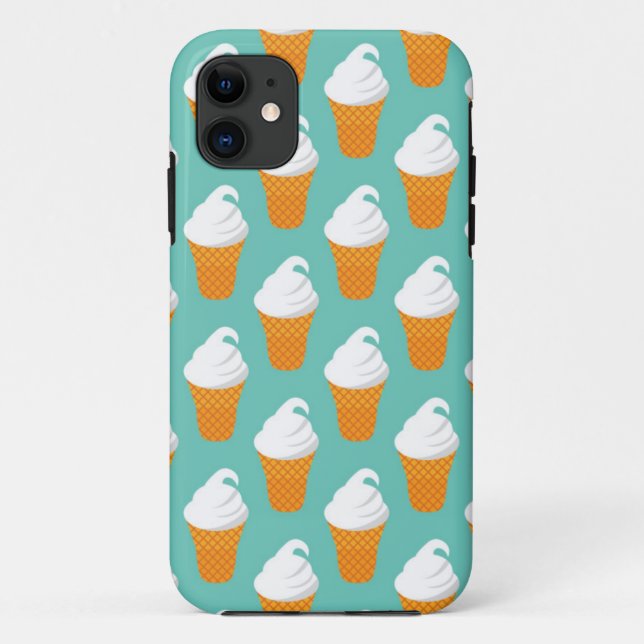 Vanilla Ice Cream Cone Pattern Case-Mate iPhone Case (Back)