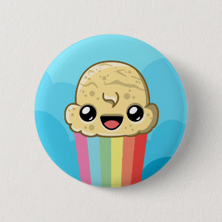 Vanilla Ice Cream Rainbow Trail - Ice Cream Jump 6 Cm Round Badge