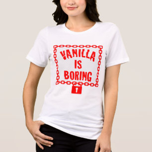 Vanilla Is Boring Collar Padlock © FB @ # Tri-Blend Shirt