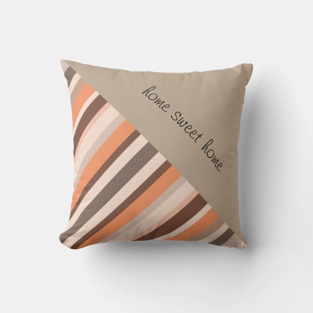 Vanilla Melon  Stripes Cushion (Front)