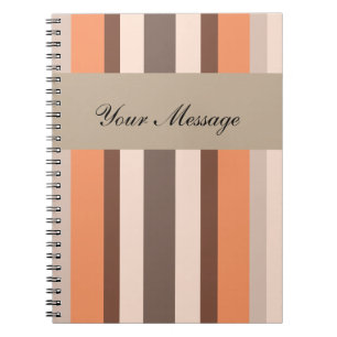 Vanilla Melon  Stripes Notebook