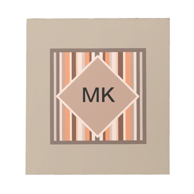 Vanilla Melon  Stripes Notepad (Front)