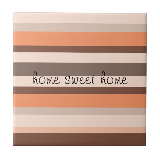 Vanilla Melon  Stripes Tile (Front)