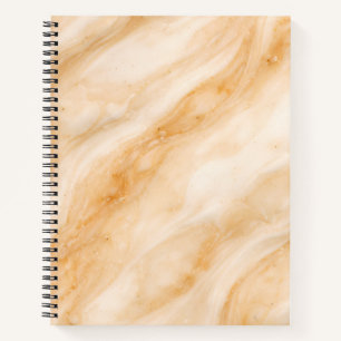 Vanilla Milkshake Marble Texture Notebook