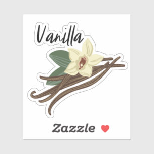 Vanilla Pod Spice Jar Sticker
