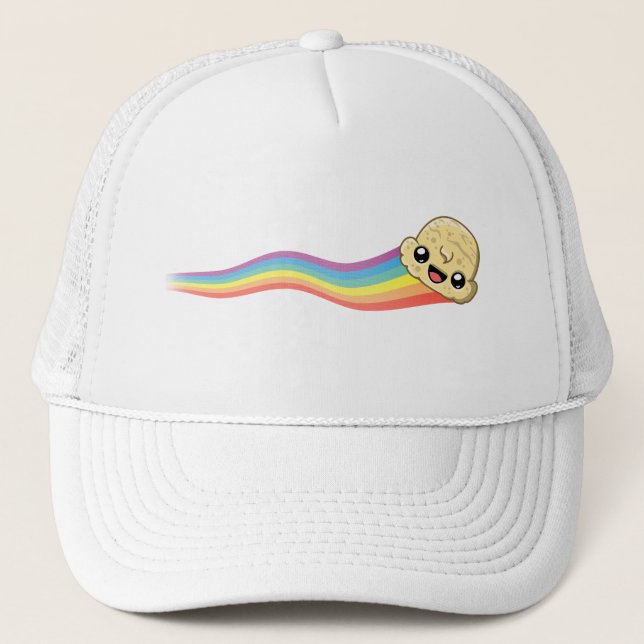 Vanilla Scoop - Rainbow Trail Trucker Hat (Front)