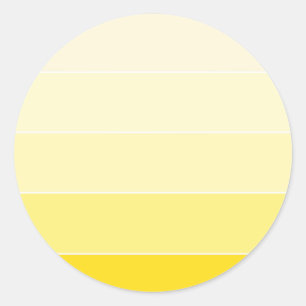 Vanilla Yellow Colour Harmony Blank Modern Elegant Classic Round Sticker