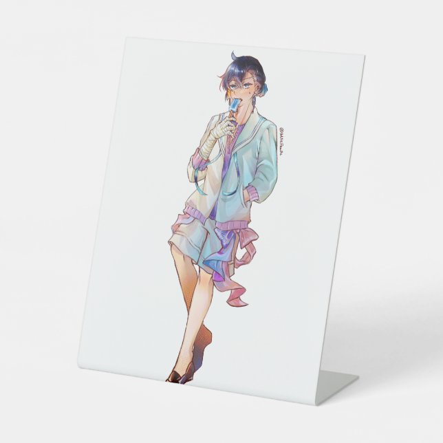 vanitas pedestal sign (Front)