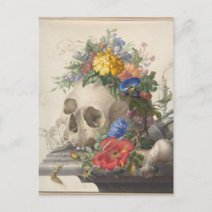 Vanitas Still Life by Herman Henstenburgh Postcard