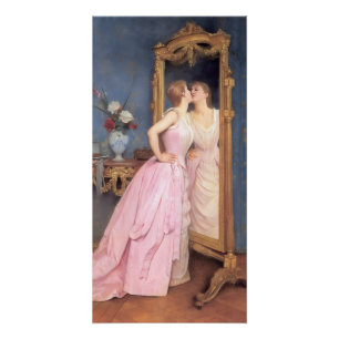 Vanity (Beautiful Woman in Front of a Mirror) Poster