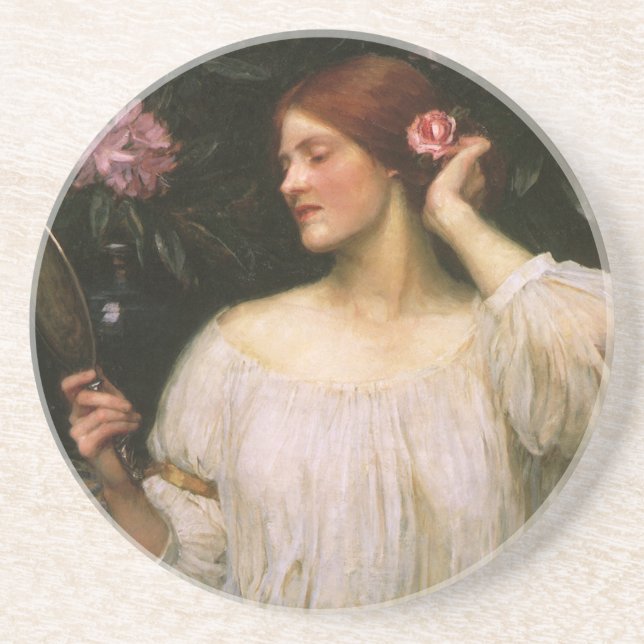 Vanity by John William Waterhouse Coaster (Front)
