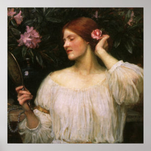 Vanity by John William Waterhouse Poster