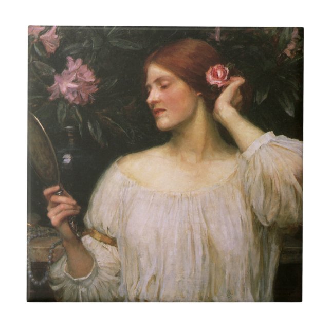 Vanity by John William Waterhouse Tile (Front)