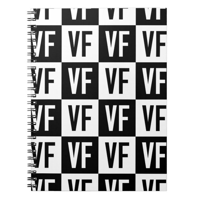 Vanity Fur Mag VF White Notebook (Front)