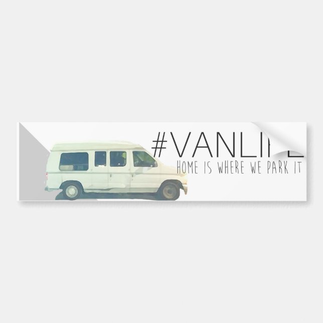 #VANLIFE Bumper Sticker (Front)