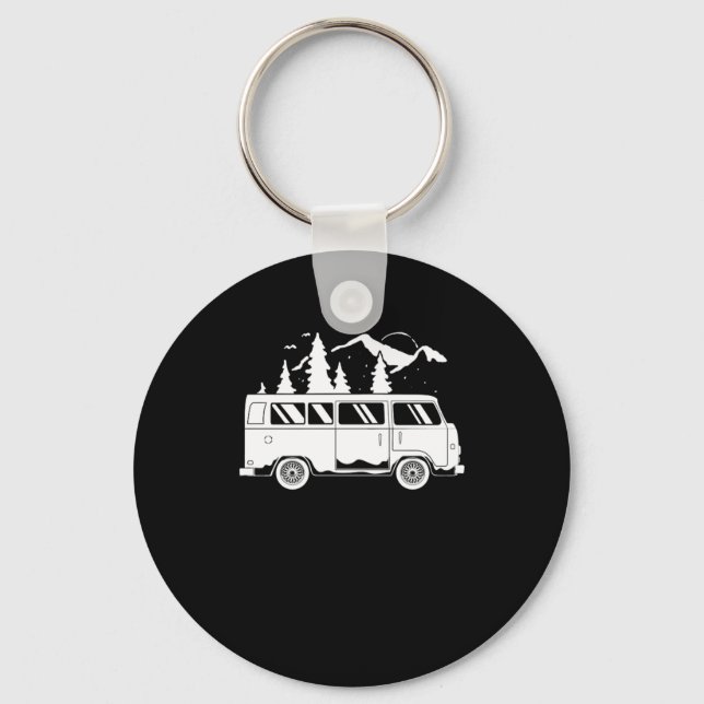 Vanlife Camper Van Key Ring (Front)