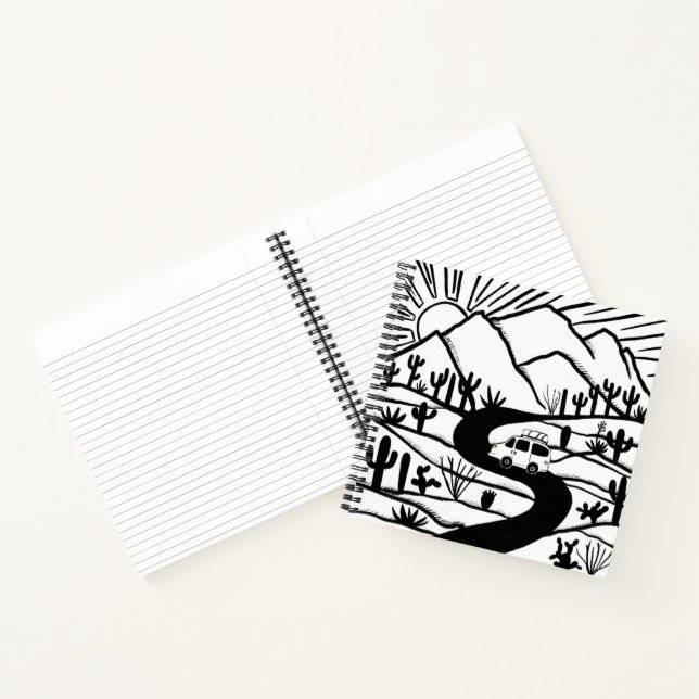 VANLIFE Desert Mountains Road Trip Notebook (Inside)