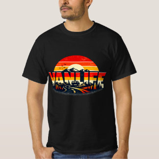 VANLIFE Sunset design, Camper Van Nomad Community  T-Shirt