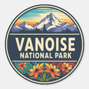 Vanoise National Park France Travel Classic Round Sticker