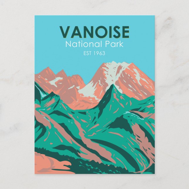 Vanoise National Park France Vintage Postcard (Front)