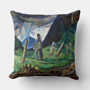 Vanquished, 1930 by Emily Carr Cushion