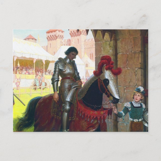 Vanquished, by Edmund Blair Leighton Postcard (Front)