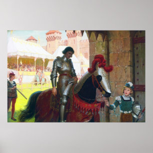 Vanquished, by Edmund Blair Leighton Poster