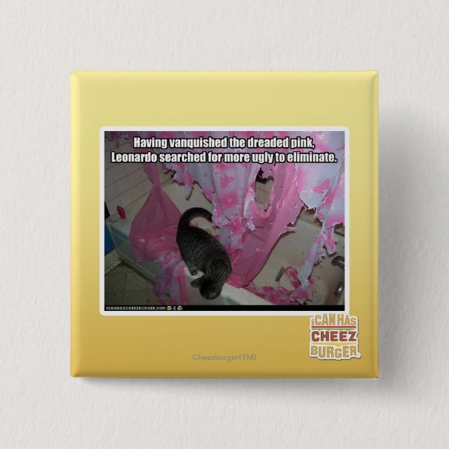 Vanquished the dreaded pink 15 cm square badge (Front)