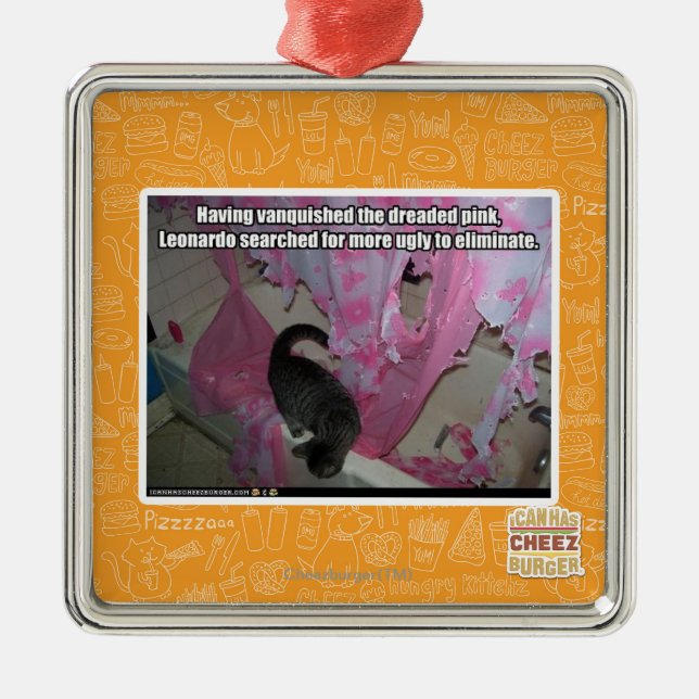 Vanquished the dreaded pink metal tree decoration (Front)