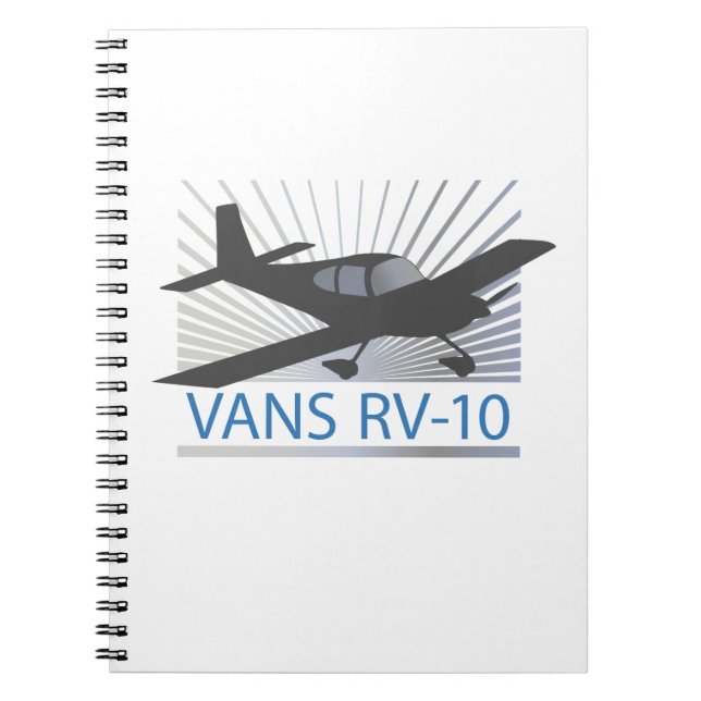 Vans RV-10 Spiral Notebook (Front)