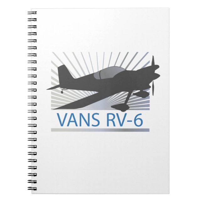 Vans RV-6 Spiral Notebook (Front)