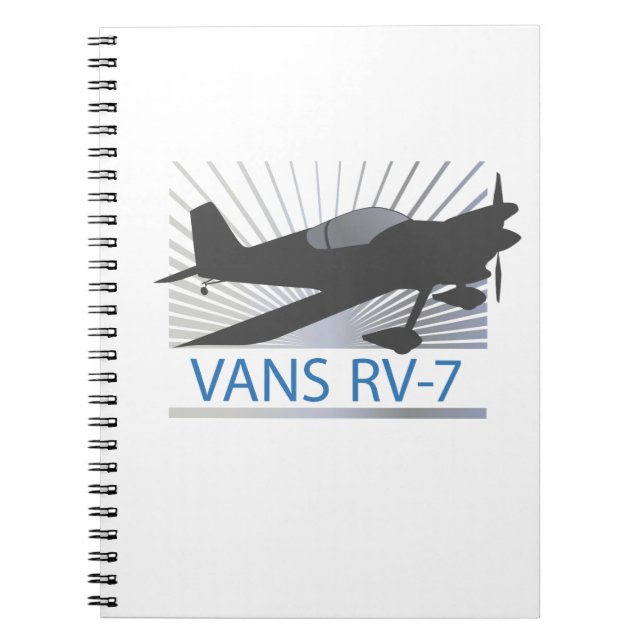 Vans RV-7 Aeroplane Notebook (Front)