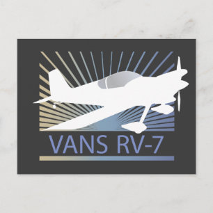 Vans RV-7 Aeroplane Postcard