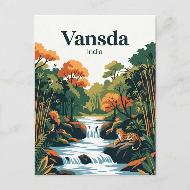 Vansda National Park India Postcard (Front)