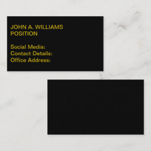 Vanta Black (The Blackest Black) Business Card